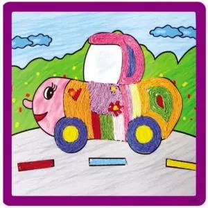 종이지끈아트 Q01자동차 종이지끈아트 종이박스 종이쇼핑백