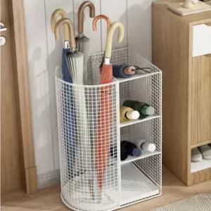 철제 우산 꽂이 물받이 철망 정리대 대용량 우산 꽂이 보관함 사무실 현관 거치대