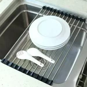 ToB 드라잉 주방싱크롤 스텐 물빠짐 매트 선반 12롤 싱크랙