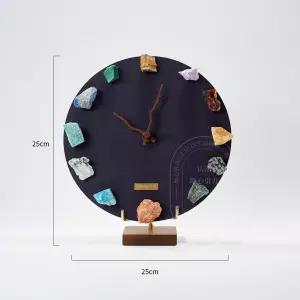 천연 수제 DIY 광물 시계 고급 장식 소품