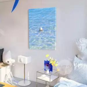 움직이는 배 물결 유화형 독립 작은 + 40x60 일항풍 개 A 인테리어 장식화 프