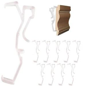 블라인드 및 창문 그늘을 위한 놀라운 드레이퍼 하드웨어 2.5인치 클리어 밸런스 클립, 10팩 - 헌터 더글라스 우드메이트 샬렛 우즈 교체, 인조 목재 금속 처리