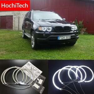 HochiTech BMW 호환 E53 X5 1999-2004 울트라 브라이트 SMD 화이트 LED 엔젤 아이즈 링 키트  주간 주행등