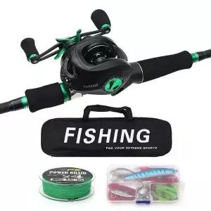 만능낚시 쏘가리 배스 루어 베이트릴 낚시대 세트 농