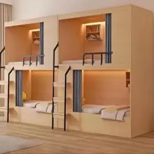 원목 성인 이층침대 2층 기숙사 합숙소 수련원 게스트하우스 벙커 유스호스텔 학생 사다리