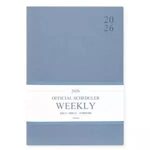 [셀러에이드]TBZ 인디고 다이어리 빅 위클리 스케줄러 워터블루