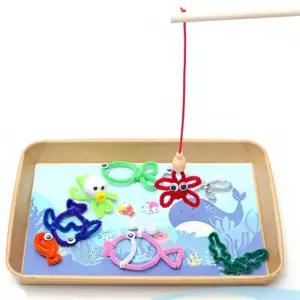 모루 물고기 자석 낚시놀이만들기 여름 바다동물 5인 학습교구 수업재료 선물