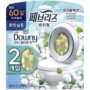 페브리즈 화장실용 방향제 6.3ml 2개입 1개(다우니 클린코튼향)