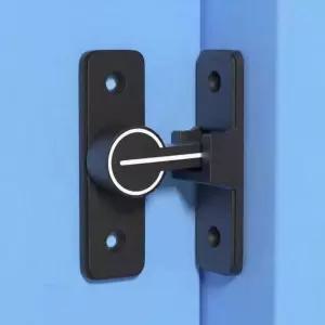 프랑스식 90도 슬라이딩 도어 잠금장치 버클 화장실 미닫이문 고리 코너 잠금