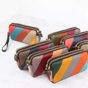 천연가죽 미니가방 여성 핸드폰파우치 스마트폰수납 손목줄