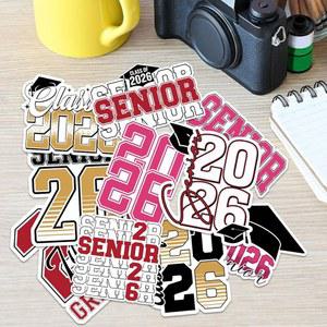 10피스 시니어 2026 스티커 세트 - 2026년 학생, 남아 또는 여아용 동기 부여 졸업 노트북, 물병, 스마트폰, 노트북 및 DIY 졸업용 비닐 데칼 (S9)