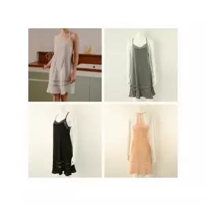 [하프클럽/솔브]비너스(행사) 균일가 세일 여성 슬립 자가드 레이스 풀슬립 원피스 VFS0980_A