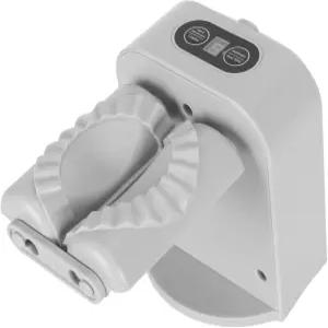 전기 만두 제조기 스푼 브러시가 있는 자동 쉬운 기계 가정용 포장 도구 (회색)