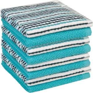 범블 프리미엄 식기 타월 12 x12 100 천연 링 스펀 코튼 티 세트 430 GSM 흡수성이 높고 부드러운 8팩 -