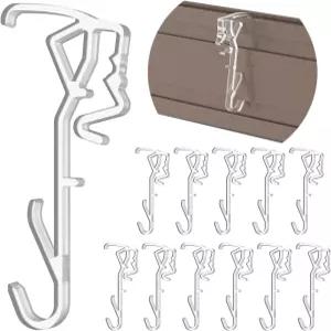 밸런스 클립 12Pcs 2.5인치 투명 수평 목재 블라인드 숨겨진 헌터 더글라스 교체