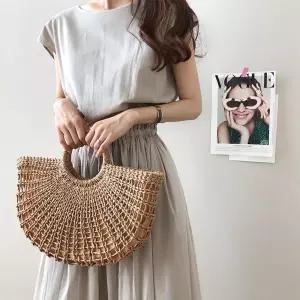 코튼 민소매 롱 원피스 허리 스트링 여름 휴향지 동남아 바캉스 루즈핏 원피스 3컬러