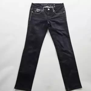 게스 청바지 슬림 흑청 스판 데님팬츠 사이즈26