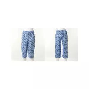 [하프클럽/솔브]비너스(정상) 기하나염   실내복 하의 커플 세트 VEPS124M_VEPS124W_NB_C