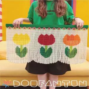 비즈발 만들기 문발 프레임형 비즈커튼 커튼 커튼봉 취미