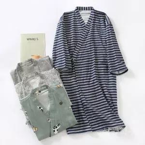 일본호텔온천가운 샤워가운 온천옷 목욕 온천가운 호텔 목욕가운 전통의상 여행 커플 남성 일본식