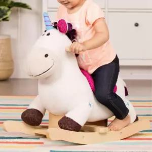 돌선물 원목스윙말 헝겊유니콘 흔들말 EQ 목마 교구