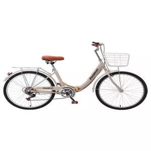 클래식자전거 일본자전거 여자 접이식 변속기 7단 바구니 중학생