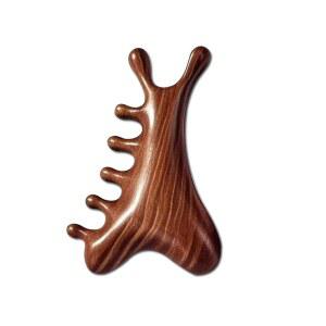 박달나무 마사지 빗 괄사 경락 도구