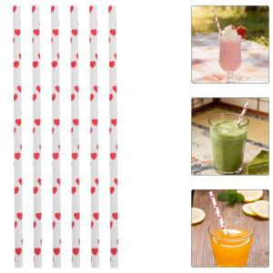 러브 하트 빨대 20팩 투명 주방 재사용 용품 마시는 필수 플라스틱 가능한 파티 액세서리