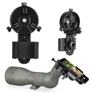 [미국배송] 셀틱버드 - 스마트폰 스코프 어댑터 스포팅 휴대폰 업그레이드 스코프 쌍안경 단안 망원경 현미경용 정밀 금속 망원경 마운트