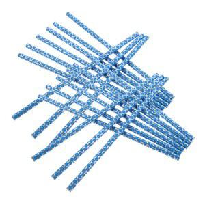 100Pcs 실버 호일 인어 꼬리 마시는 빨대 바베큐 졸업 파티 결혼식을위한 장식용 생일 종이