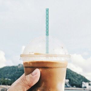 100Pcs 일회용 장식 종이 커피 다기능 파티 빨대 바 레스토랑 홈 용품 장식을위한