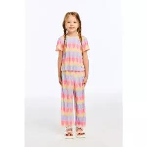 [갤러리아] 베네통키즈 26S/S 레인보우보드레플리츠팬츠세트 QAWS03631/PT03631PK