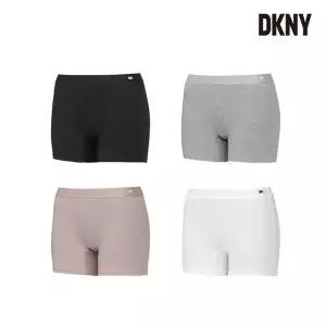 [DKNY] 언더 여성 코지 무형광 코튼 사각팬티 4종세트[35606314]