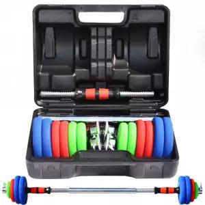 조립식 덤벨 바벨 무게 조절 분리형 장비 홈 세트 20kg