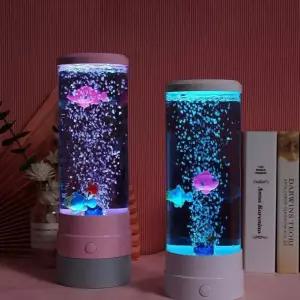 고양이 수족관 장난감 어항 물고기 물멍 장식 움직이는 반려동물 무드등