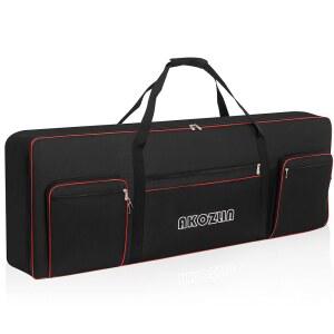 76 전동 피아노 키보드 긱백 47 18 소프트 76 노트 키보드 케이스 키보드 액세서리용 포켓