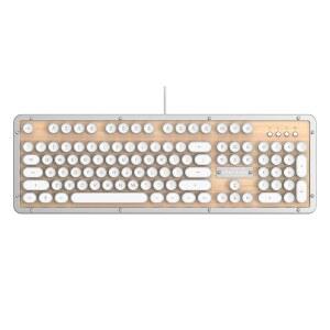 아지오 레트로 클래식 메이플 유선 백라이트 빈티지 메이플 우드 기계식 키보드 02