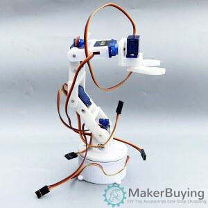 3D 제품 로봇 흰색 SNAM7600 DIY 조립 축 SG90 6 3D 로봇 팔 6dof