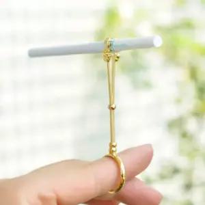 담배 집게 홀더 손잡이 스틱 손 냄새 담배링 반지 꽂이 거치대 손가락 흡연 연초 시가렛 착색