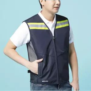 야외작업 공사장 남성 메쉬 아이스팩 쿨 조끼 택배기사 시원한 냉조끼