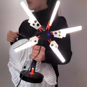 애니메이션 캐릭터 피규어게임 데스 오드라덱 지형 LED 테이블 램프, 공예품 생일 35cm