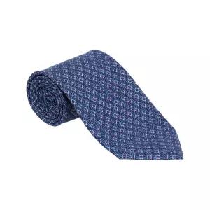 페라가모 넥타이 35 0950 0768562 간치니 테트리스 프린트 실크 남성넥타이