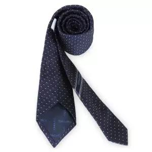 페레가모 남성 간치니 자카드 넥타이(네이비) 351355 789250