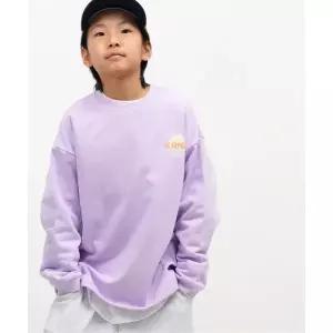 [보리보리/쿠르나르]CIRCLE 오버사이즈 사이드 립 주니어 스 셔츠