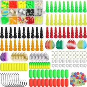 낚시 미끼 만들기 용품 키트 210개 DIY 스피너 콜로라도 블레이드 후크 리그 폼 플로트 Clevis 스택 비드