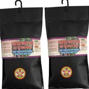 참나무 숯 탈취제 가정용 걸이형 다용도 백탄 숯 탈취제 냄새 제거 정화 고리형 제습제 신발장 옷장용