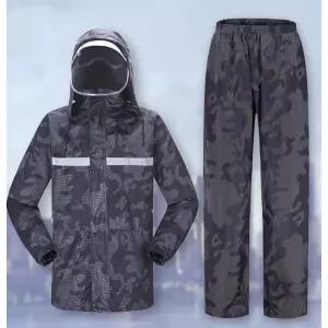 낚시 방수 얇은자켓 투망복 긴 좌대낚시 우비 점퍼 5XL 바람막이 녹색프린트