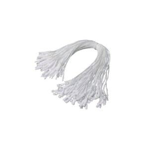 Acuteye 1000Pcs 7.5인치 행 태그 나일론 끈, 쉽고 빠르게 부착 가능, 스냅 잠금 핀 루프 패스너 후크 타이, 가격표, 신발 잠금, 수하물 라벨(흰색)