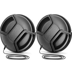 [미국배송] 알투라 사진 49MM 렌즈 캡 - EOS M50 M2 M3 M5 M6 M10 M100 M200 R50 R100용 2팩 캐논 커버(EF-M 15-45MM F3.5-6.3 EF 50MM F /1.8 STM RF-S18-45MM F4.5-6.3은 STM 등)