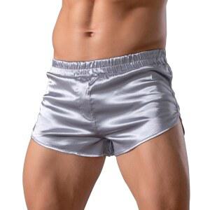 제넨 남성 새틴 실크 복서 섹시한 라운지 반바지 3인치 인심 파자마 하의 브리프